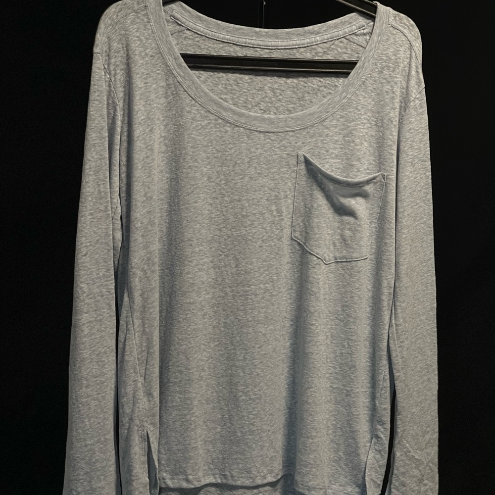 Abercrombie Light Blue Pocket Long Sleeve Shirt